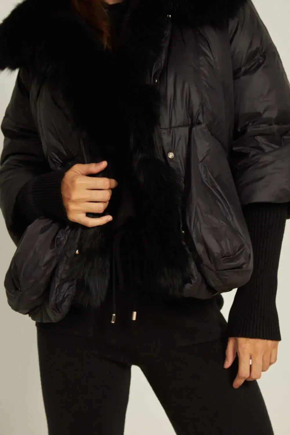 Luxuriöse Damen Steppjacke