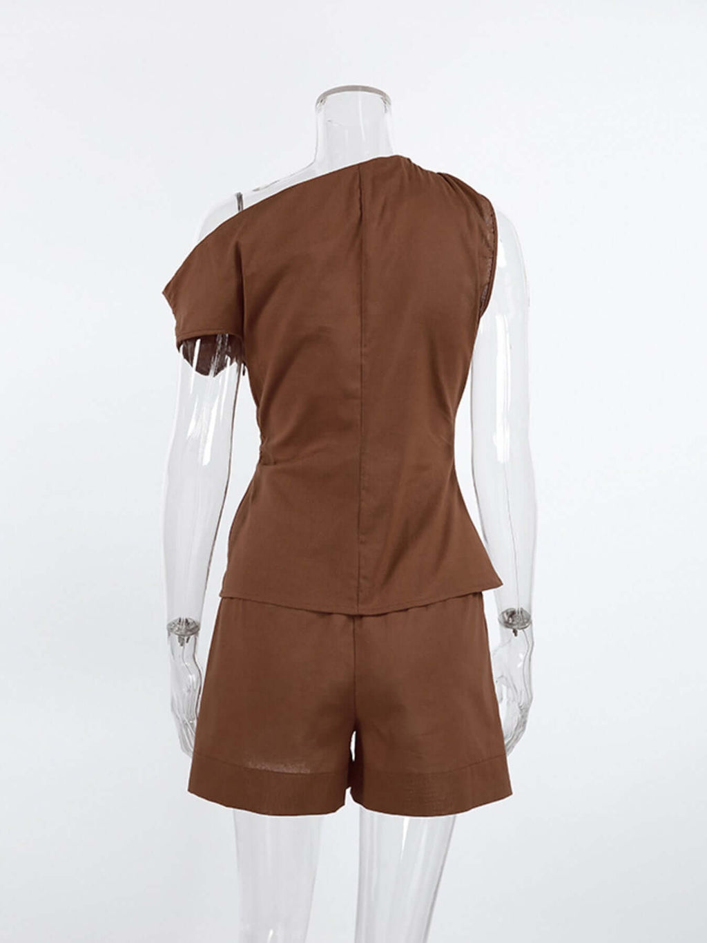 One-Shoulder Top and Shorts Set