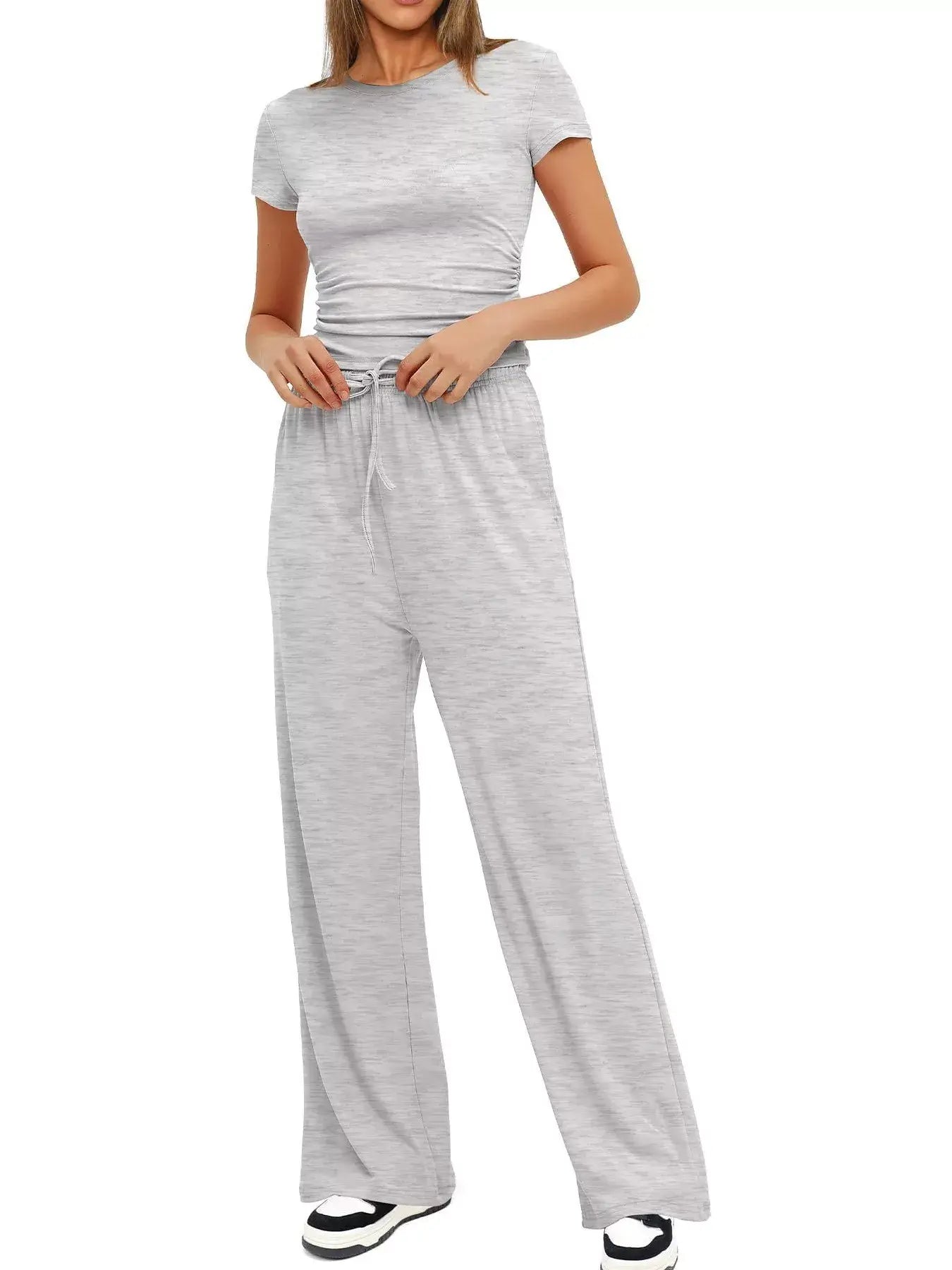 Short Sleeve Top and Drawstring Pants Set 9cf331126f0843b688936b008bb0d9f8-Max-Origin