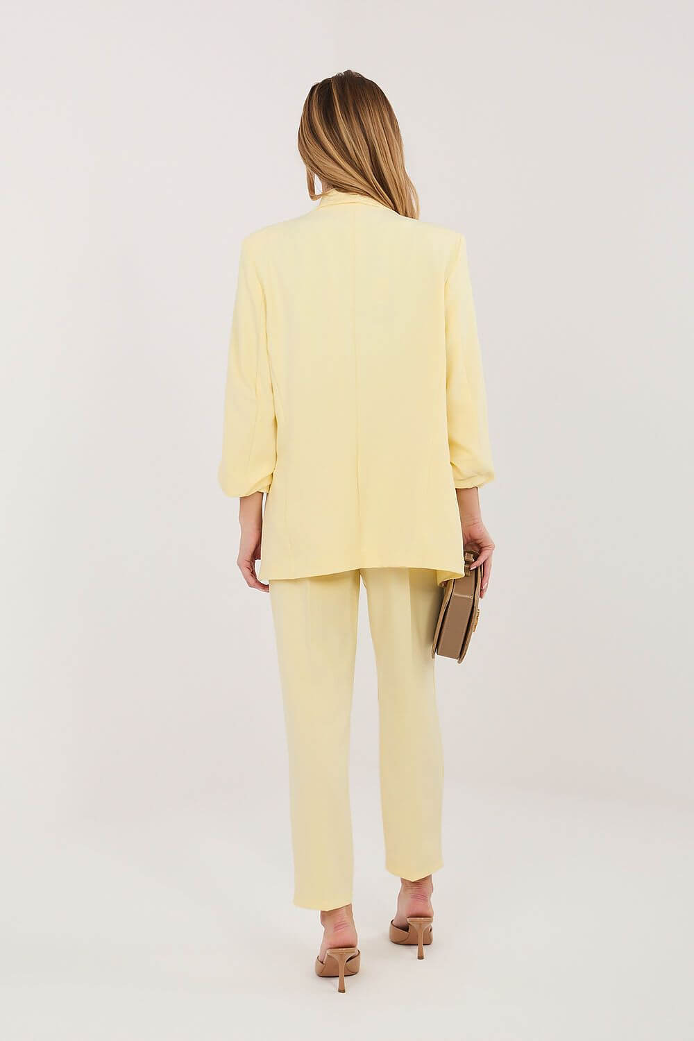Helles Business-Set für Damen in Butteryellow/Creme, eleganter Schnitt – Velora Lux Shop