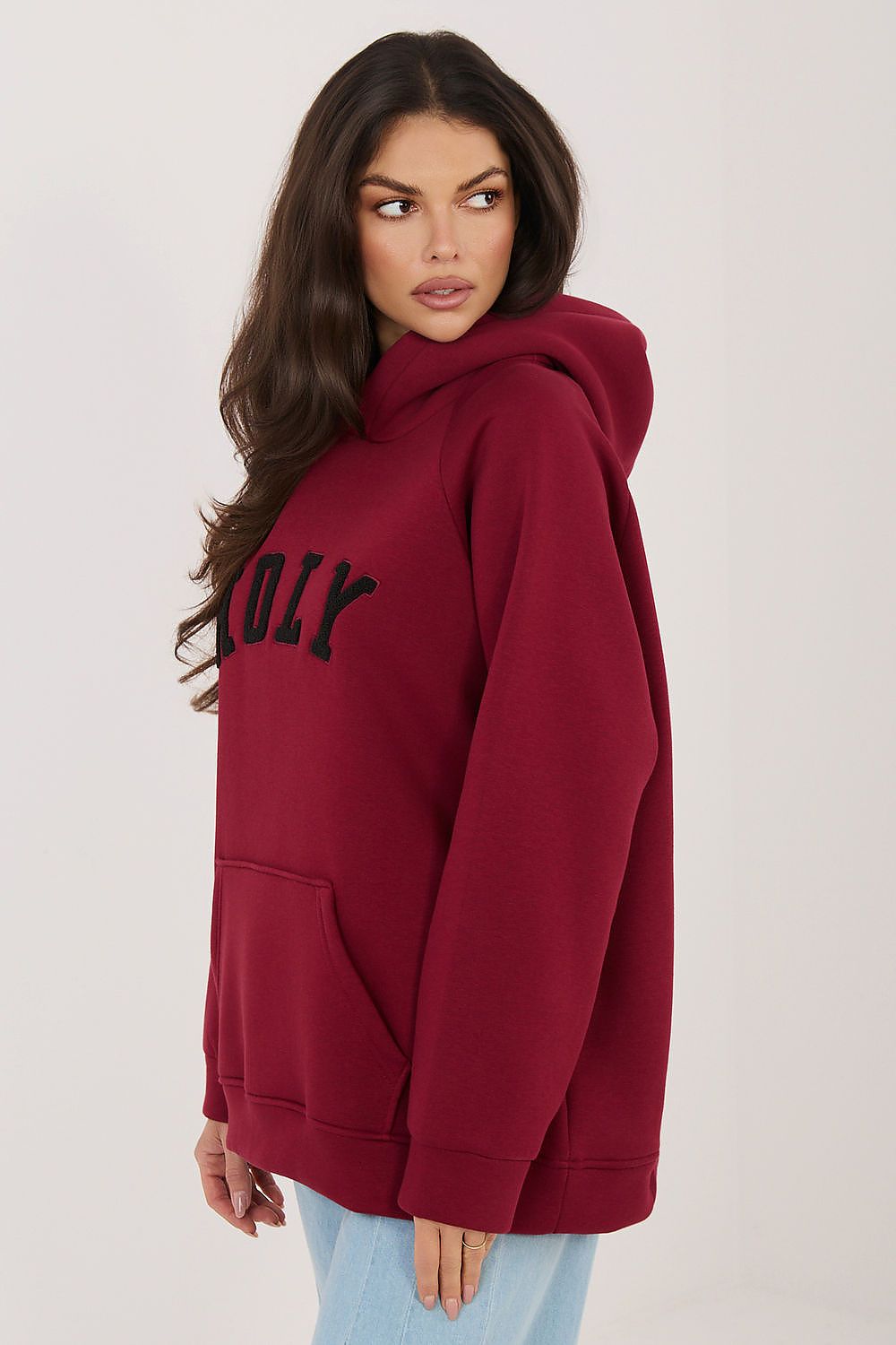 Rue Paris Streetstyle Sweater Weinrot Street Echo Kollektion – Velora Lux