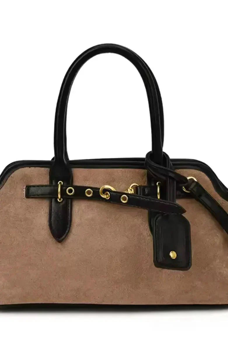 Elegante Damenhandtasche aus Wildleder – Milano Classic Bag